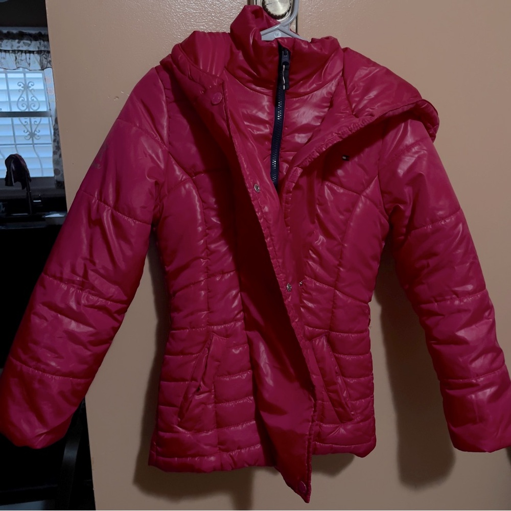 Used like new Tommy Hilfiger pink coat
